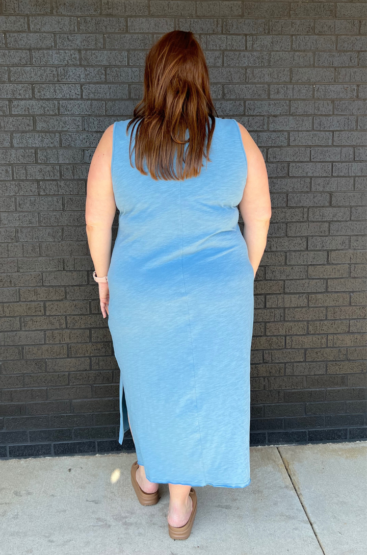 Blue nursing dress