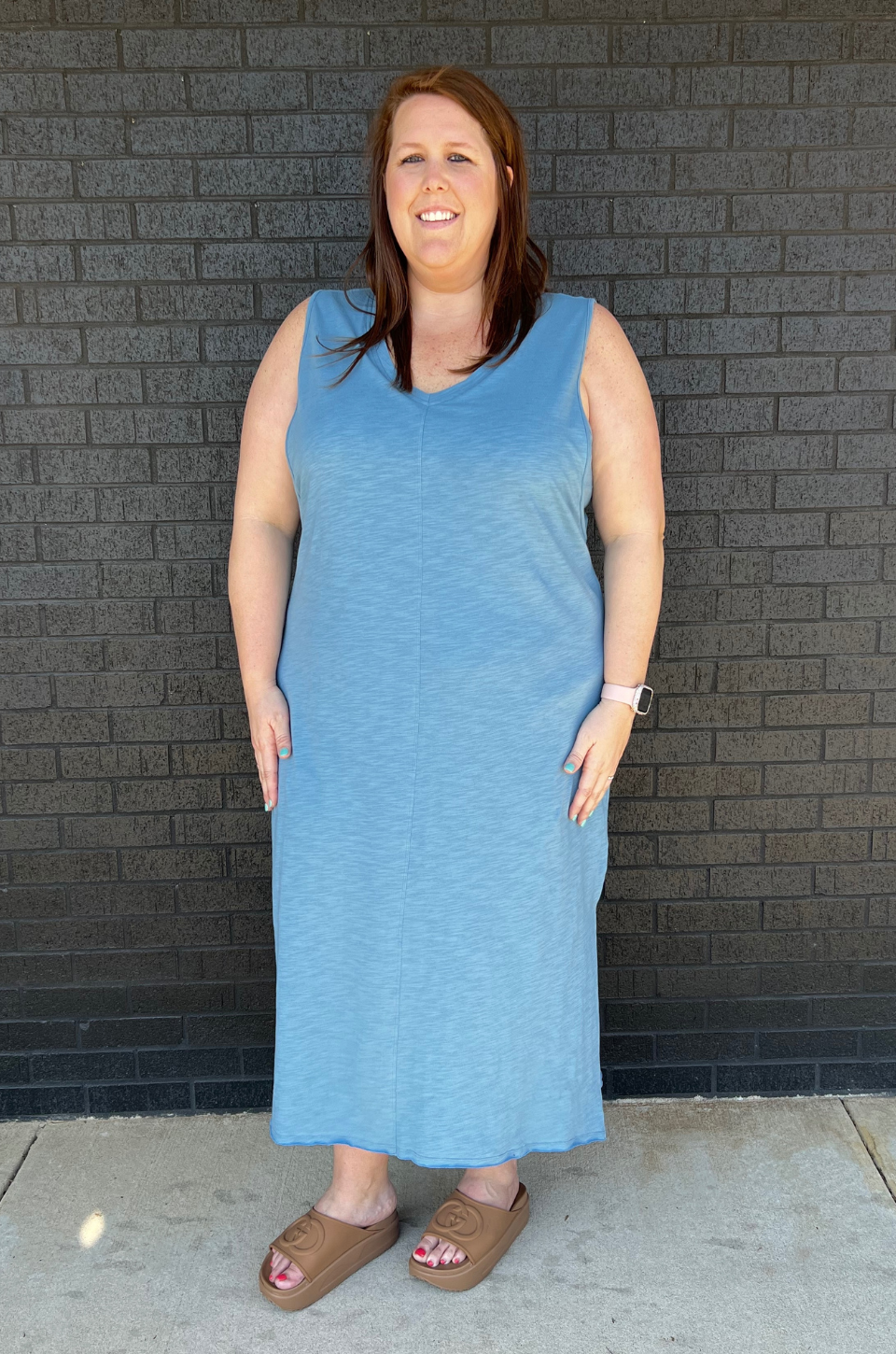 Blue nursing dress