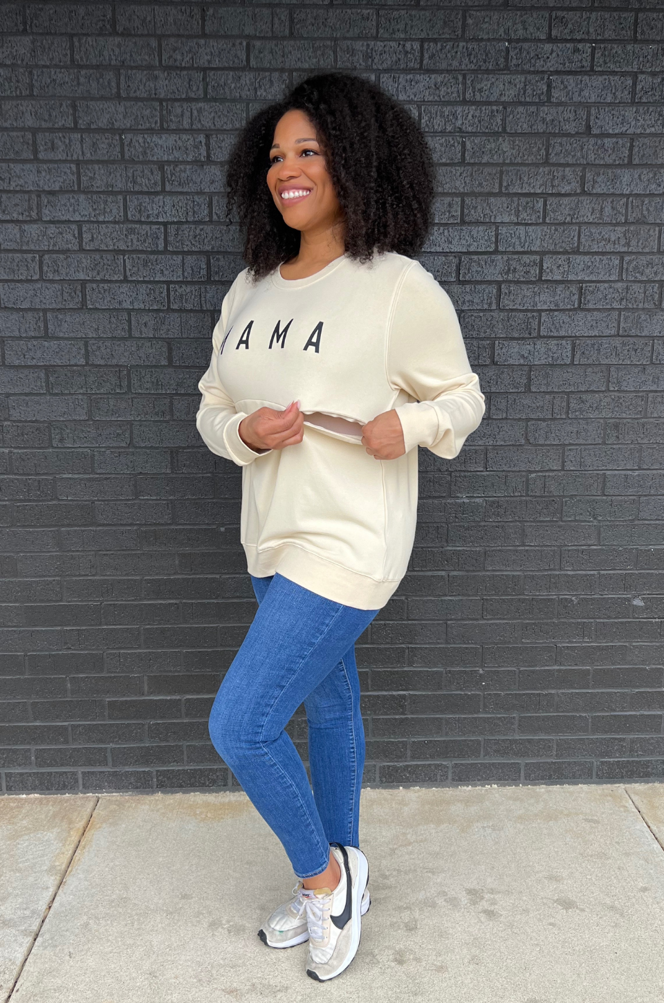 block letter mama sweatshirt