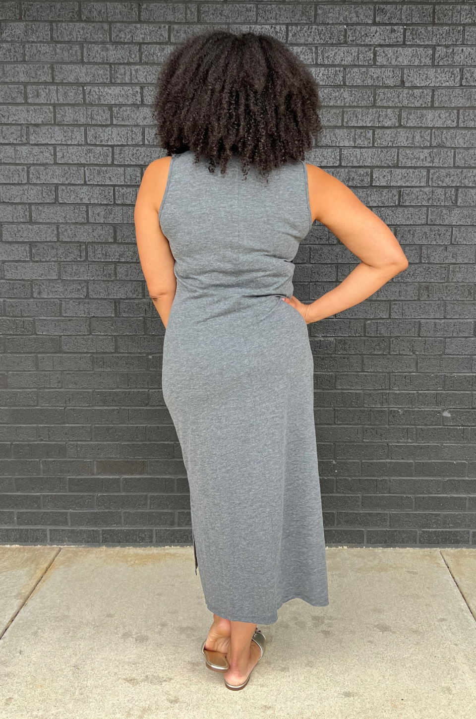 Nursing dress gray