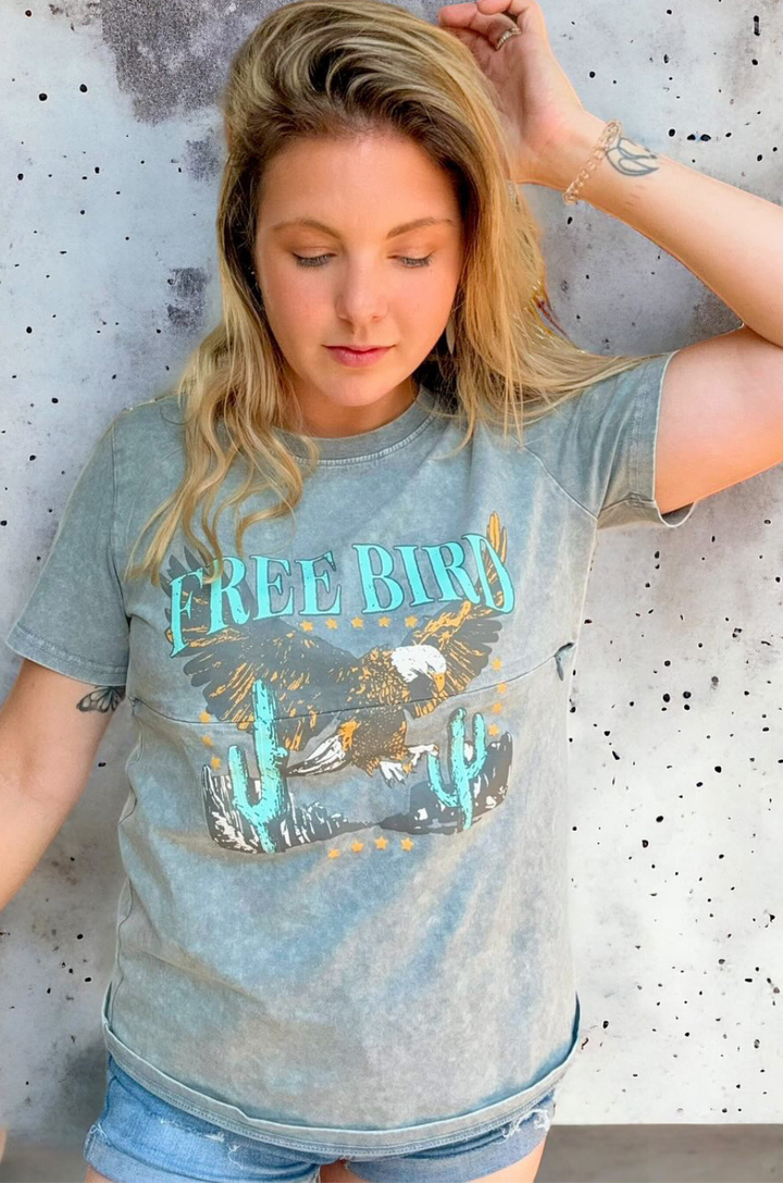 Free bird shirt for breastfeeding mom