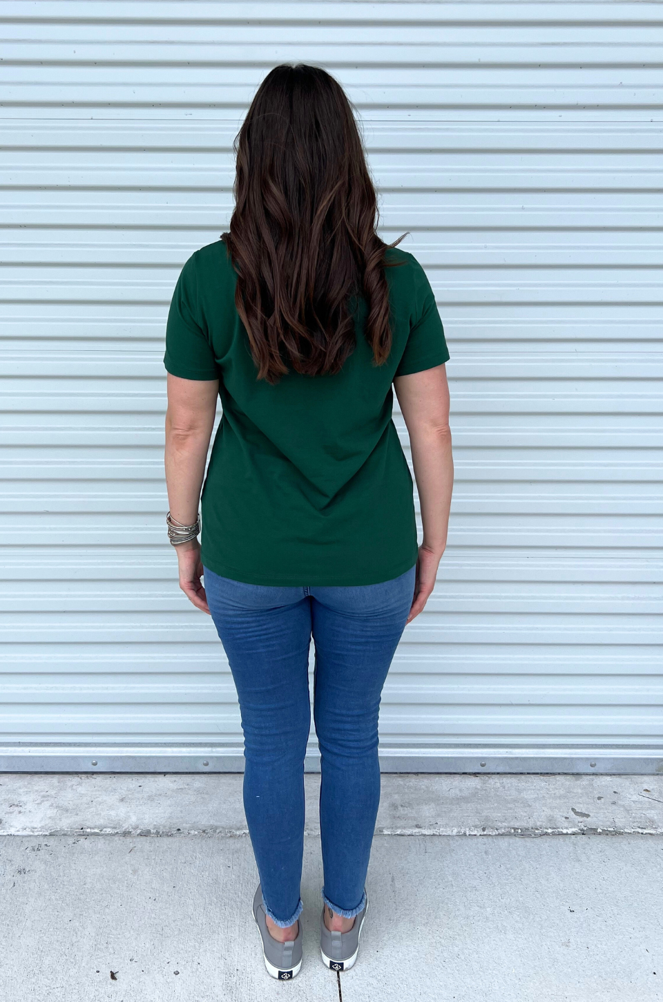 Classic green back of shirt