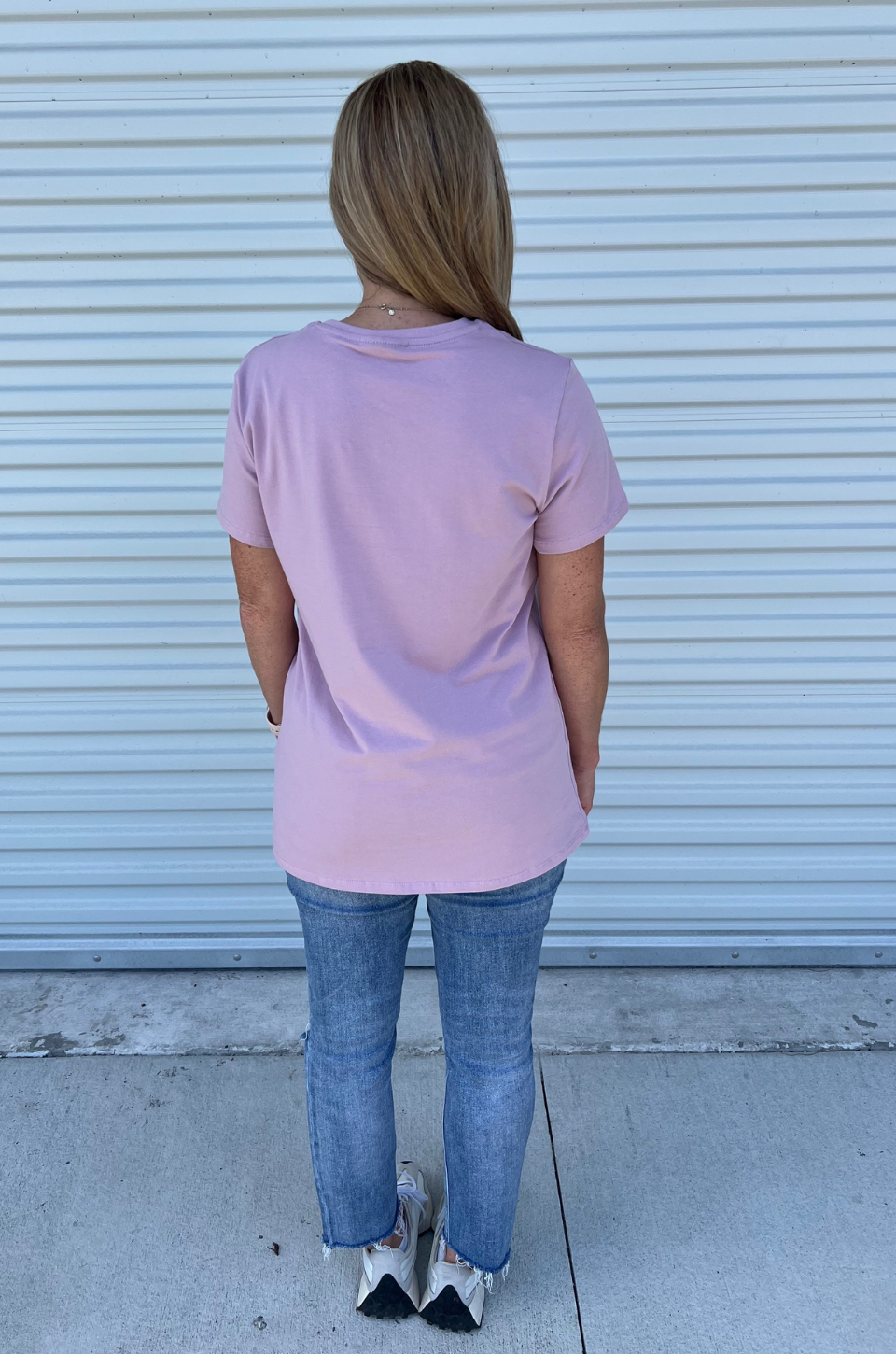 Boobery Lilac nursing tee back