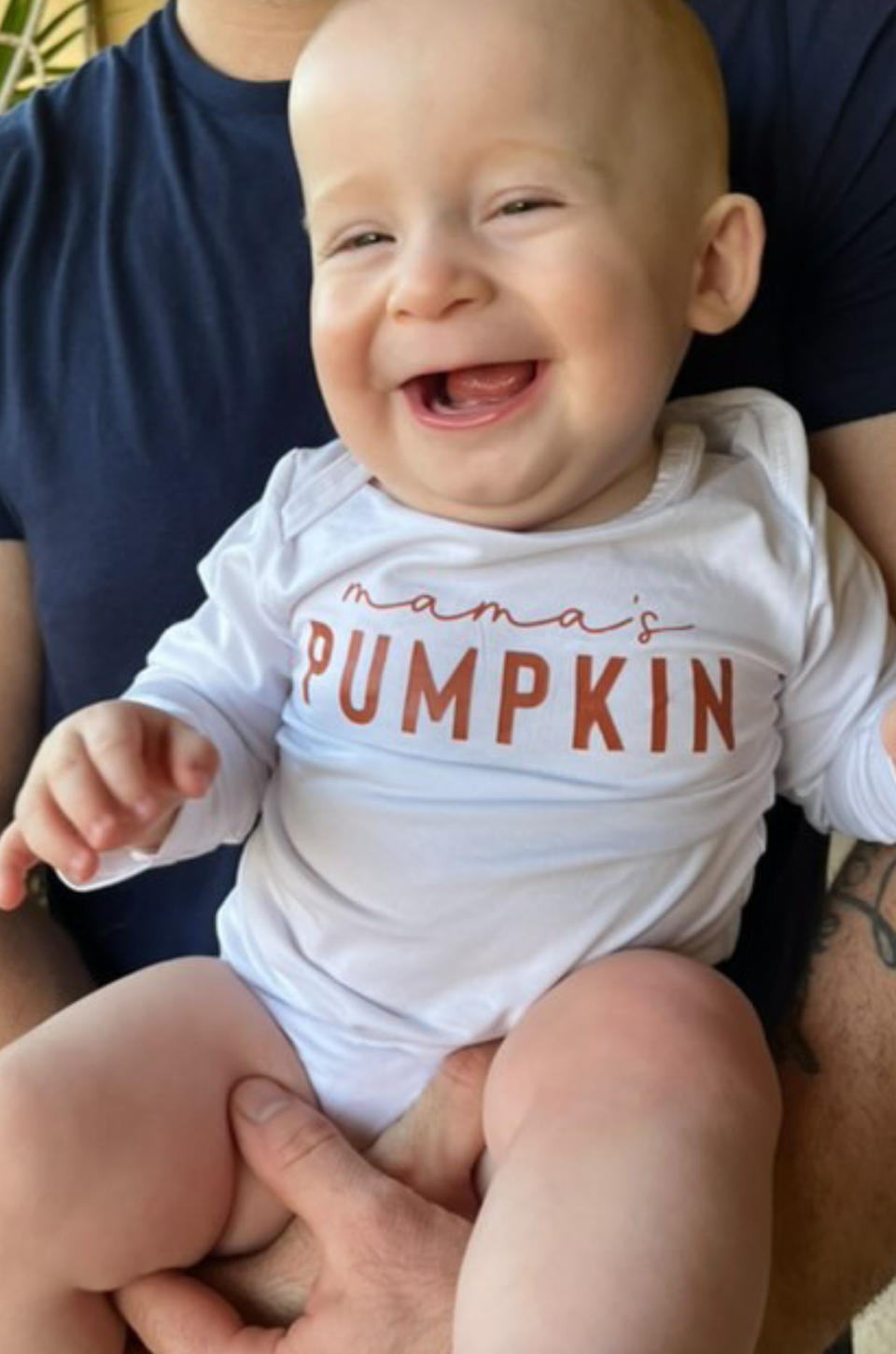 Mama's pumpkin onesie