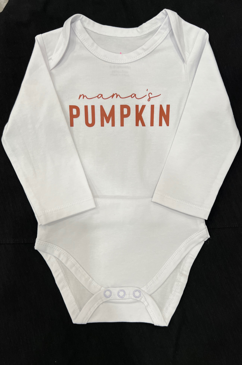 Mama's pumpkin baby onesie