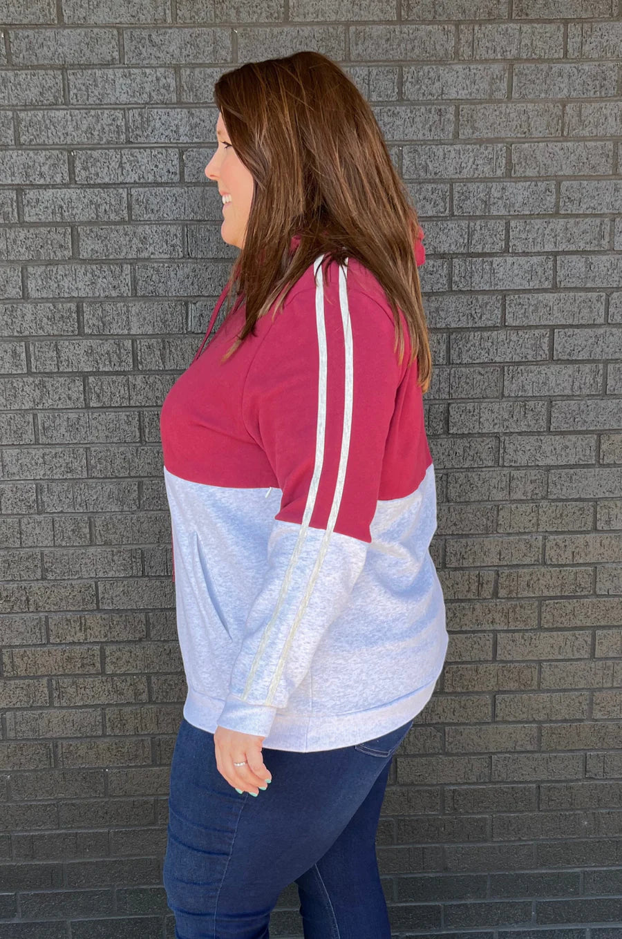 Maroon hoodie for nursing 