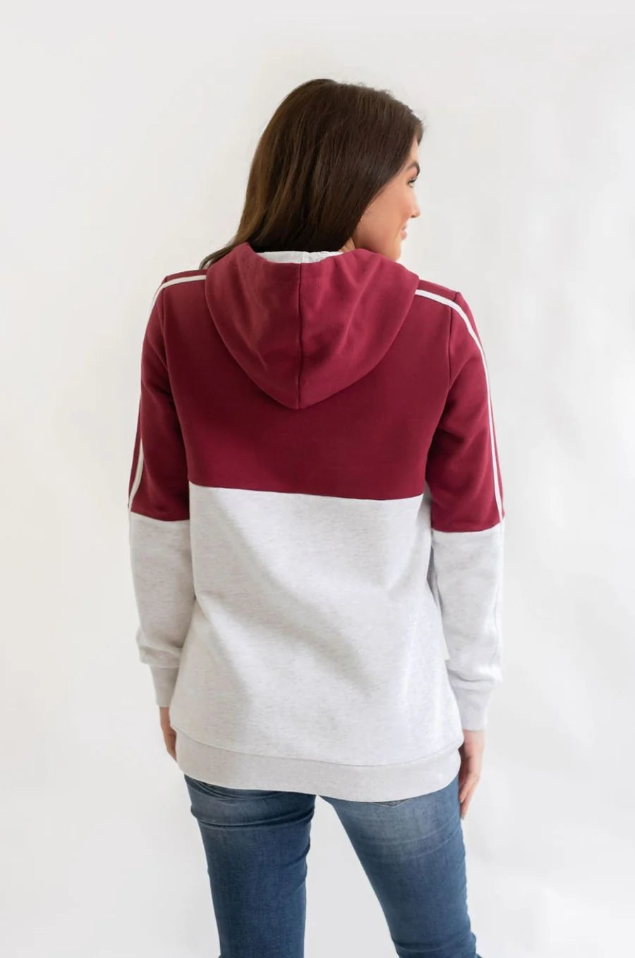 Maroon hoodie for nursing 