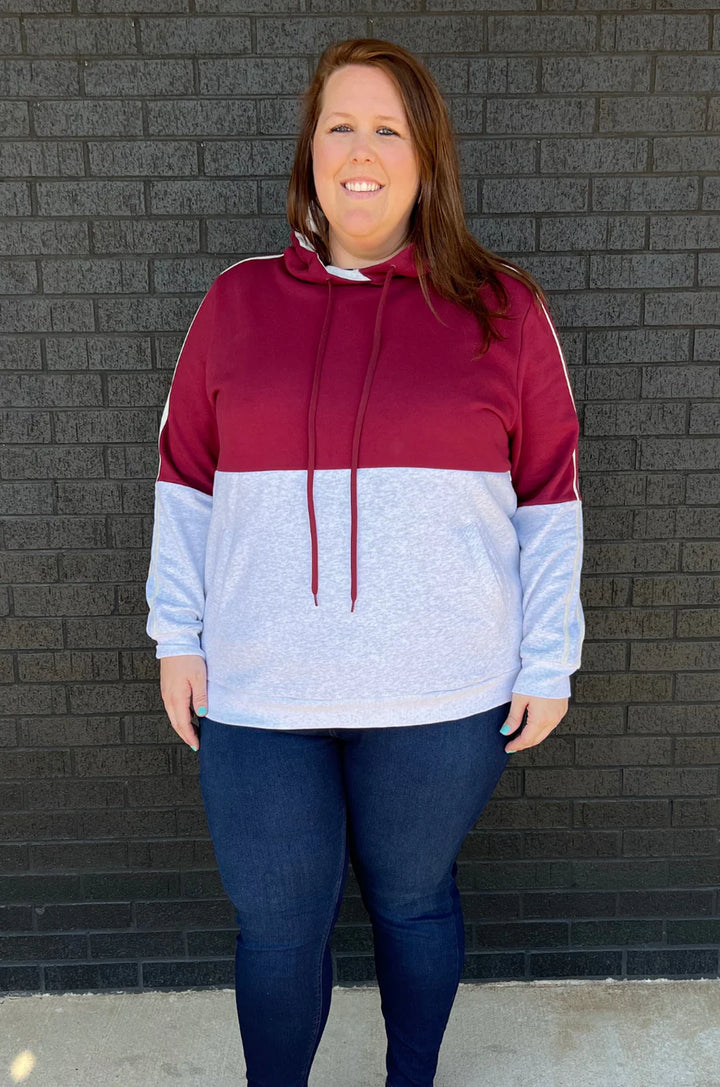 Maroon hoodie for nursing 