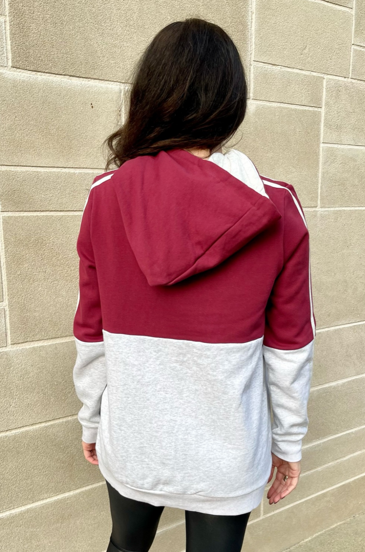 Maroon nursing hoodie 