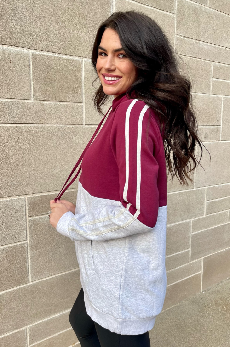 Maroon nursing hoodie 