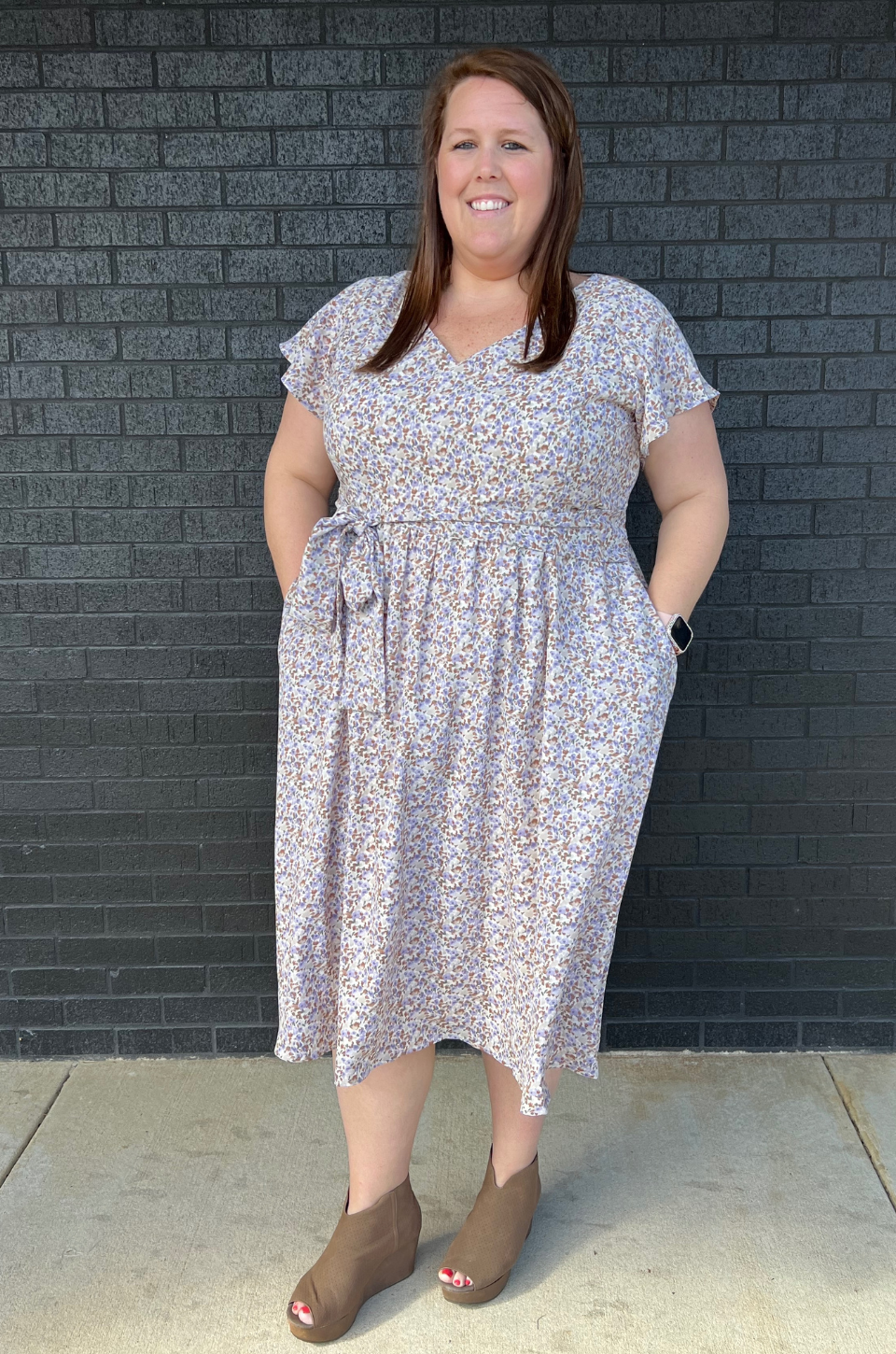 Floral nursing dress