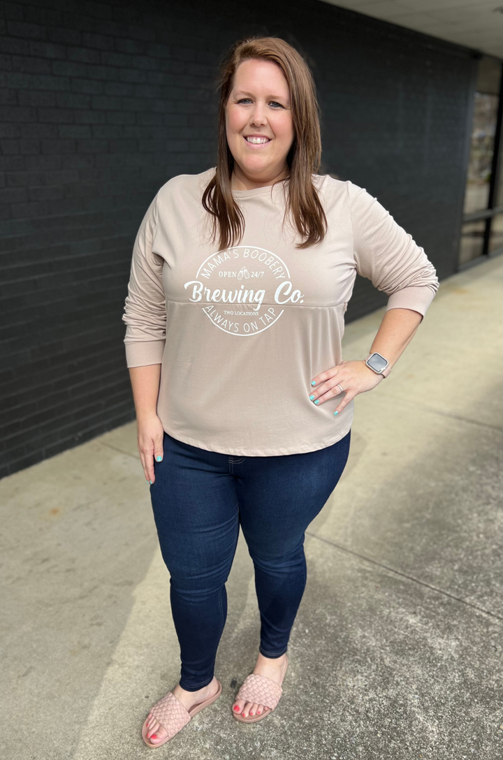 Nursing shirt long sleeve