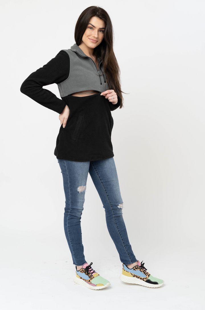 nursing fleece jacket