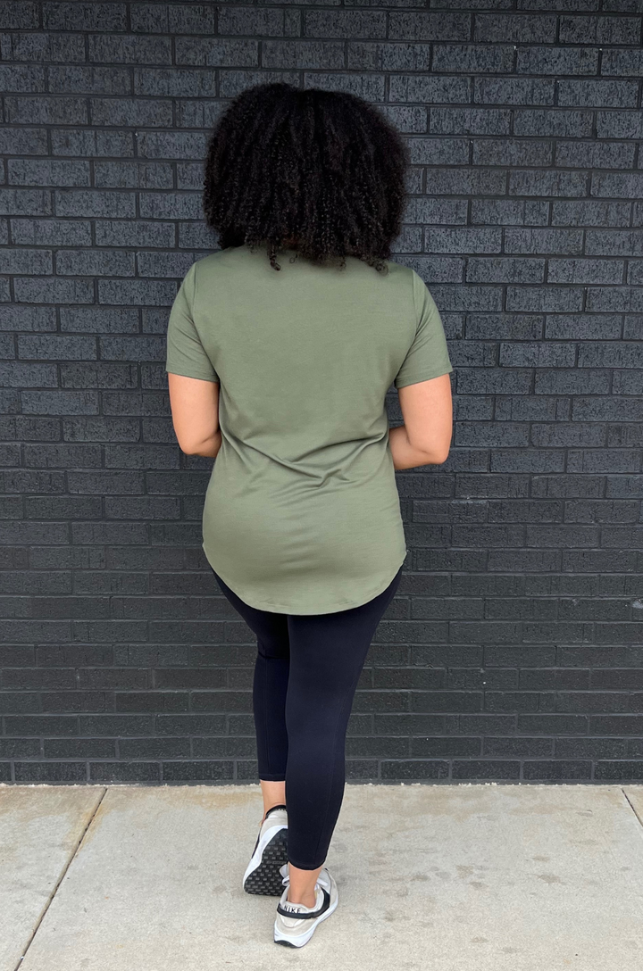 Olive nursing top