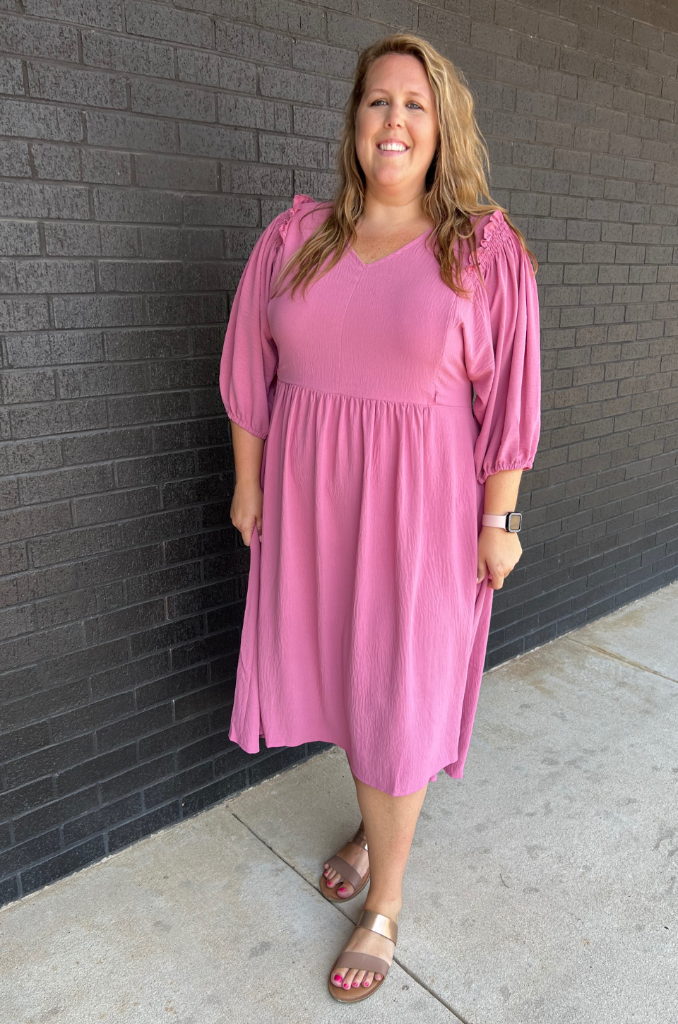 pretty pink nursing dress