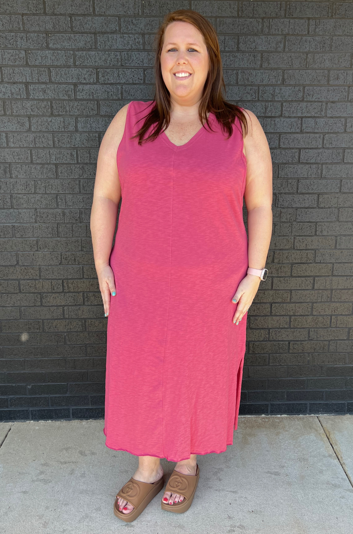 pink nursing dress