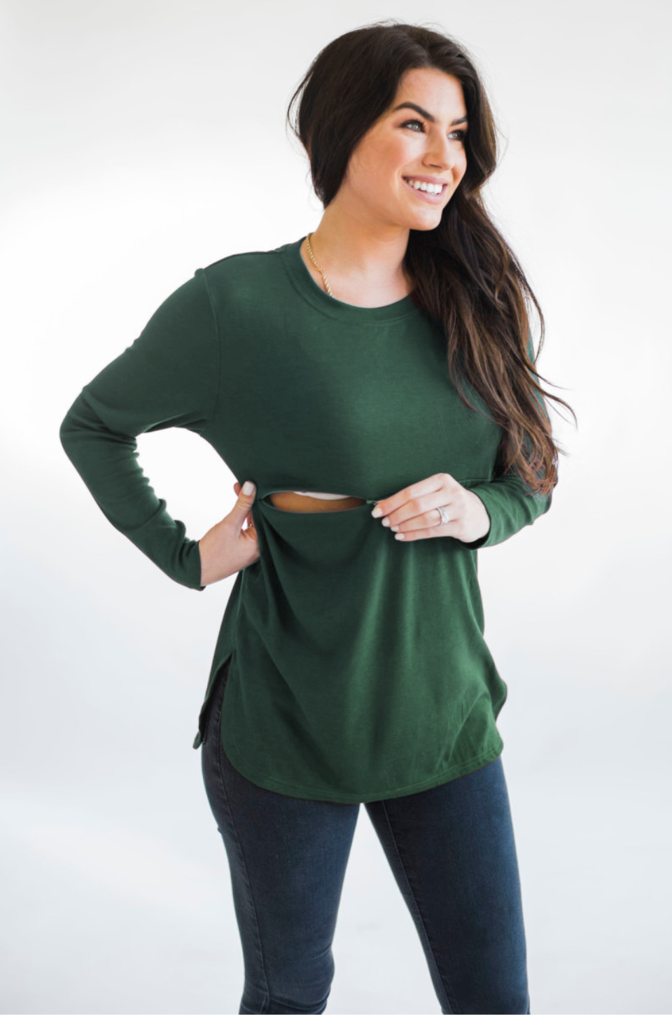 green nursing top