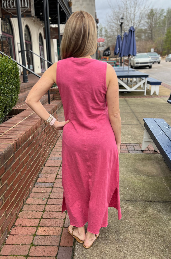 pink nursing dress