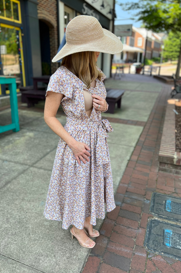 pattern nursing dress for breastfeeding