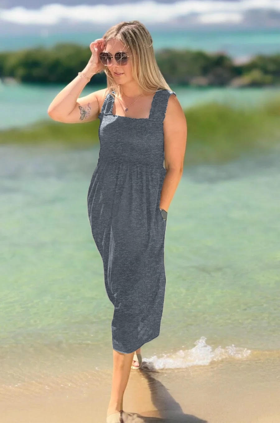 nursing dress gray