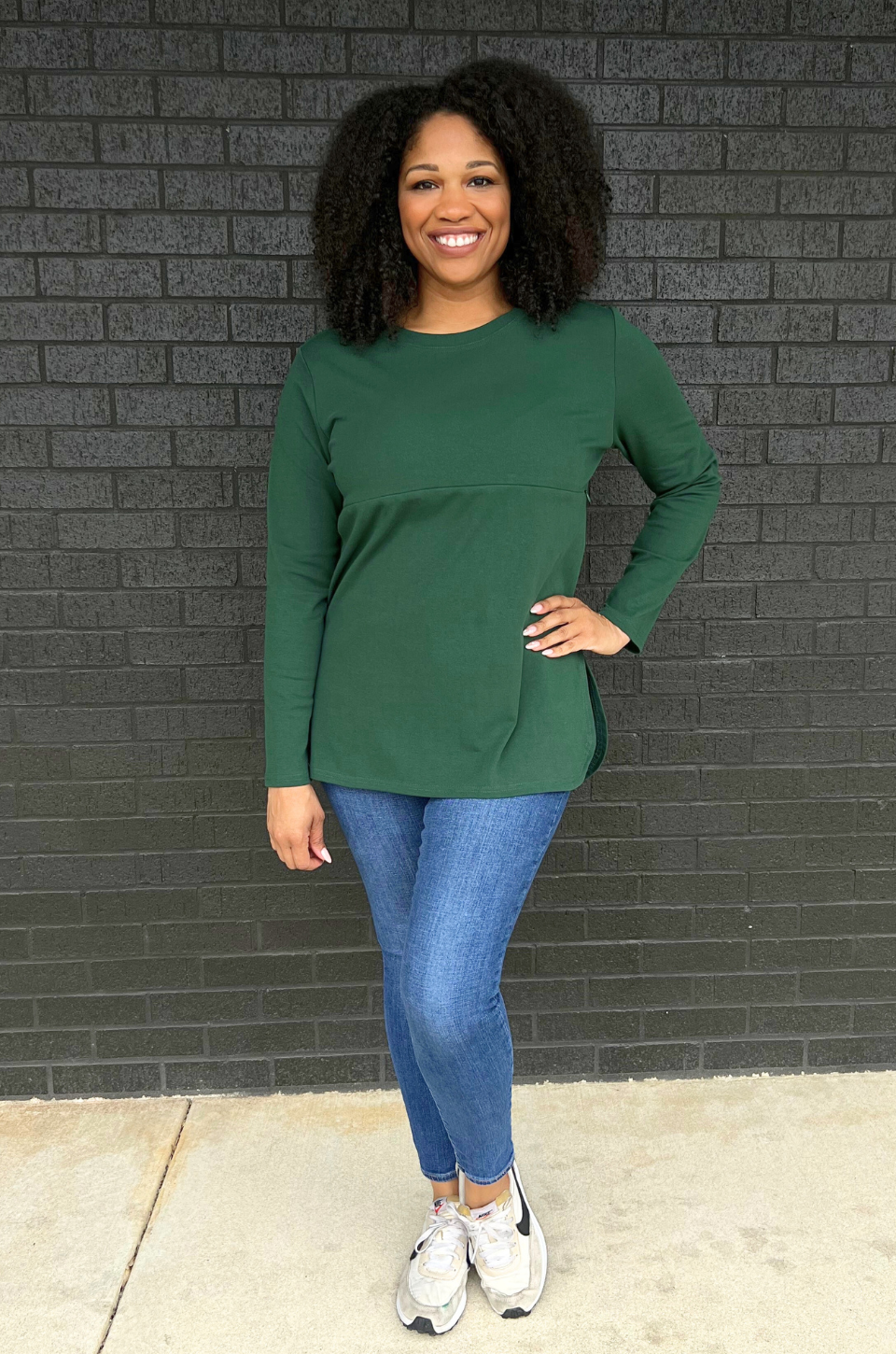 green nursing top