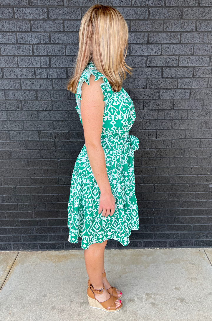 nursing dress with a print