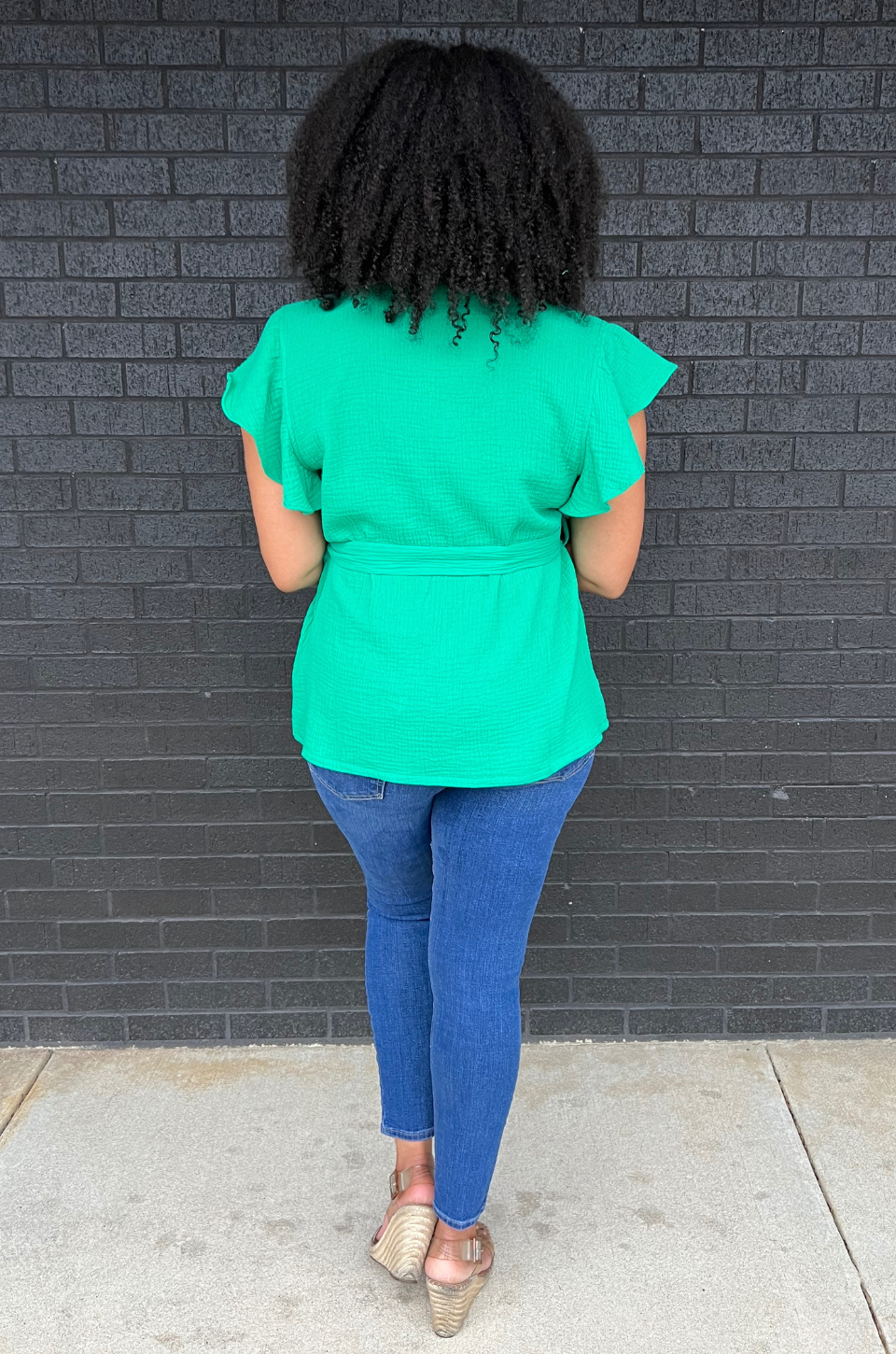 green nursing top