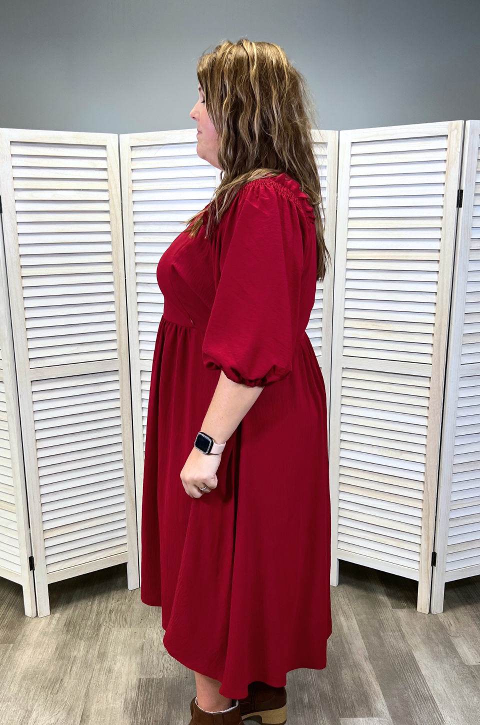 red nursing dress plus size hoidays