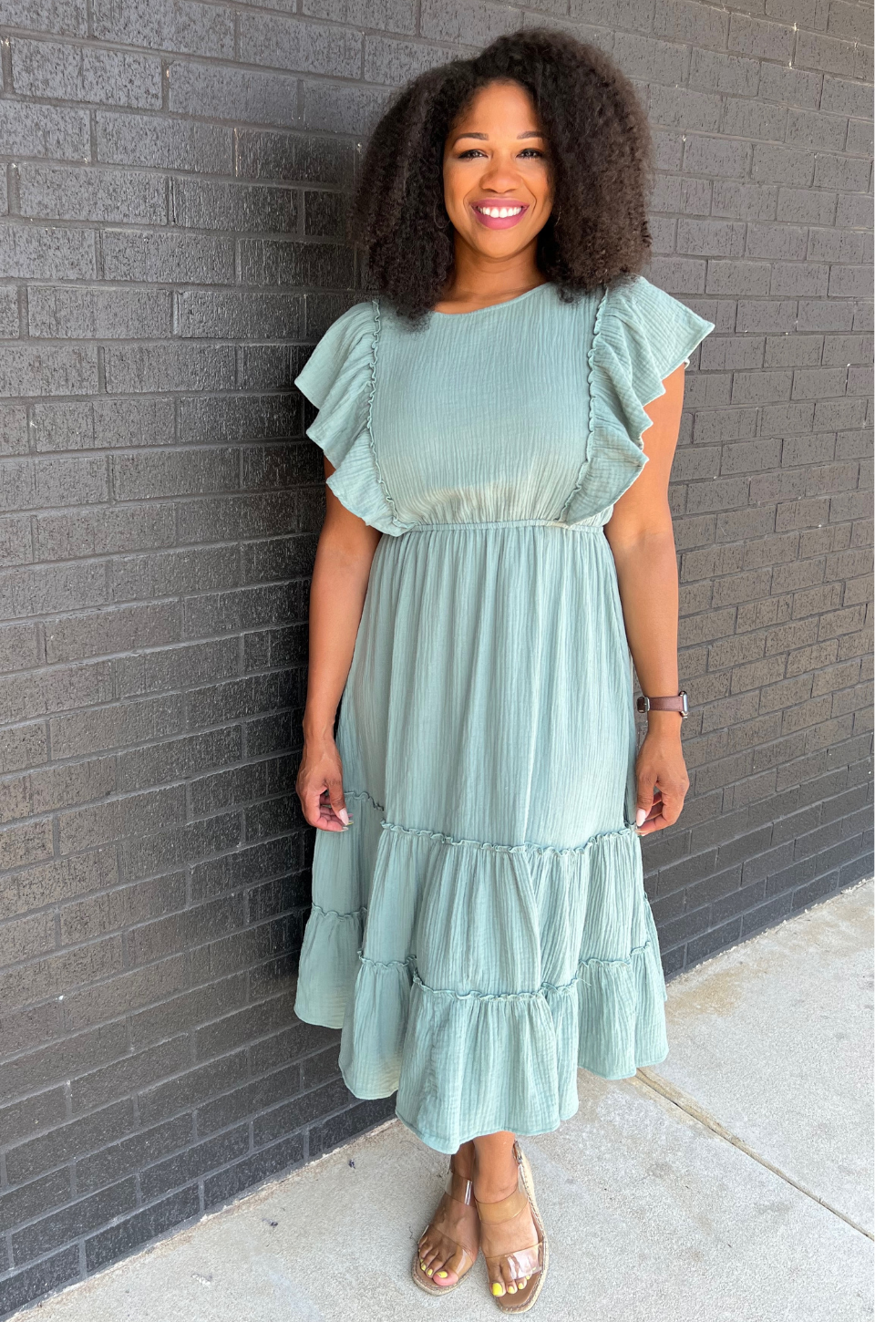 Seafoam midi for breastfeeding