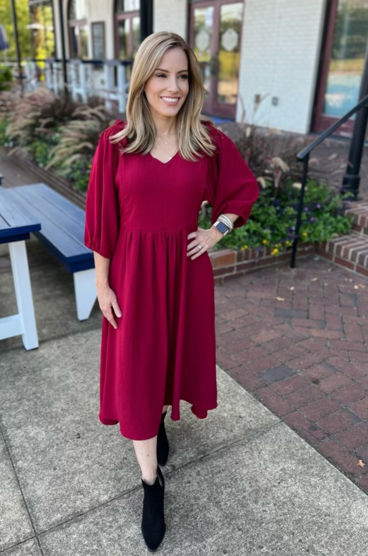 red nursing dress for holidays christmas