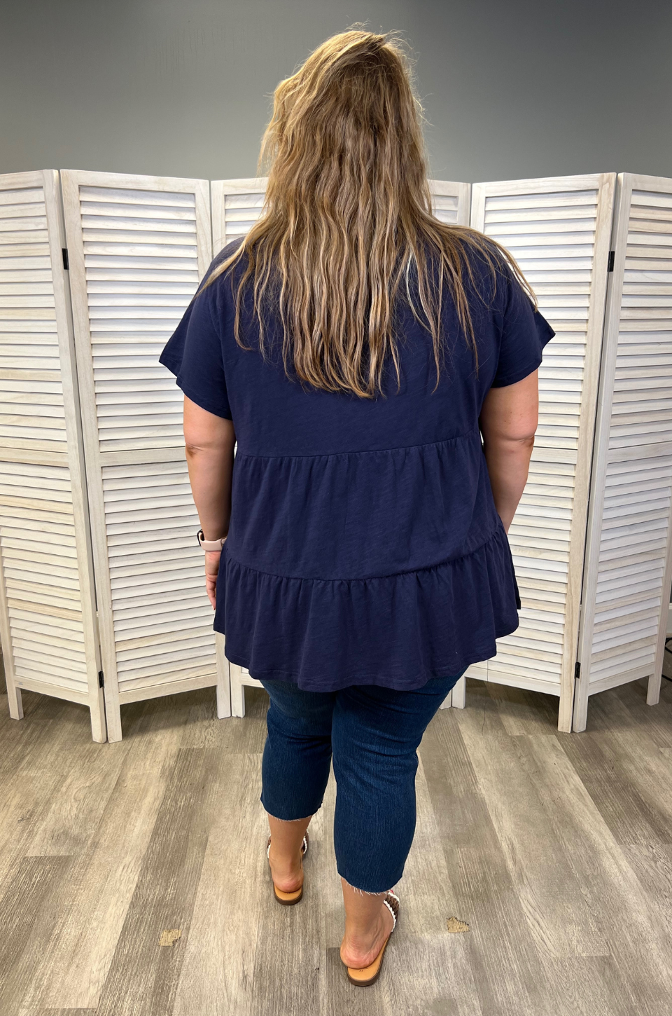 navy nursing tee plus size