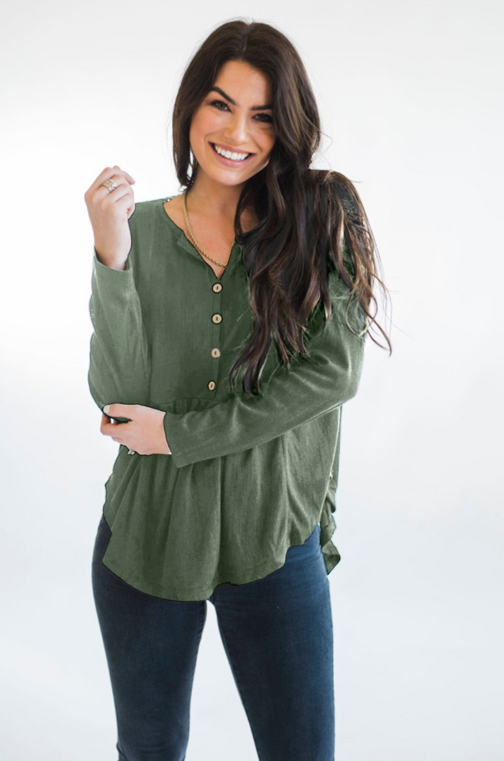 trendy green nursing shirt
