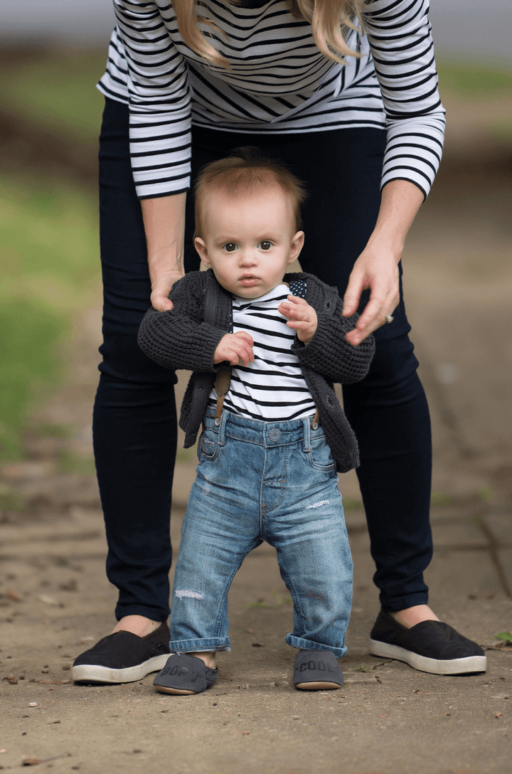 NURSING QUEEN Matching Striped T-Shirt For Baby - Black and White - Nursing Queen 