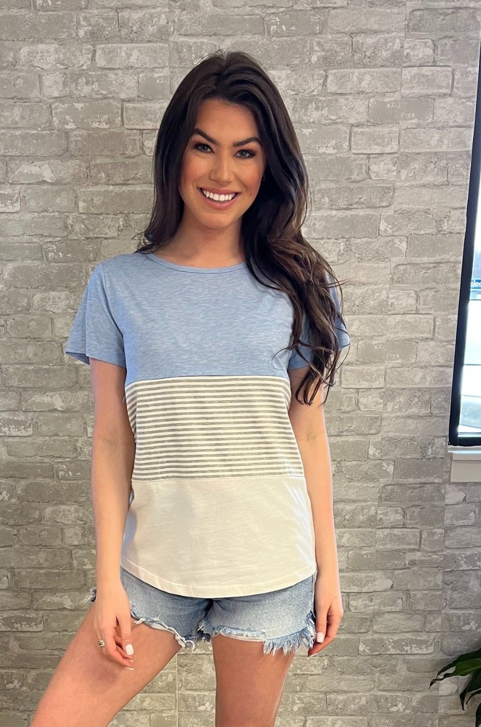 blue nursing tee