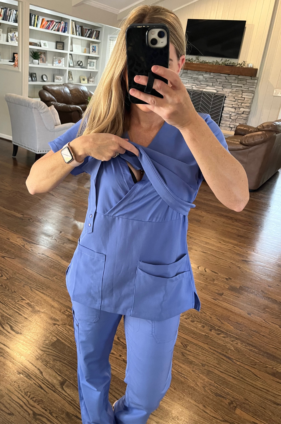 breastfeeding scrubs open ceil