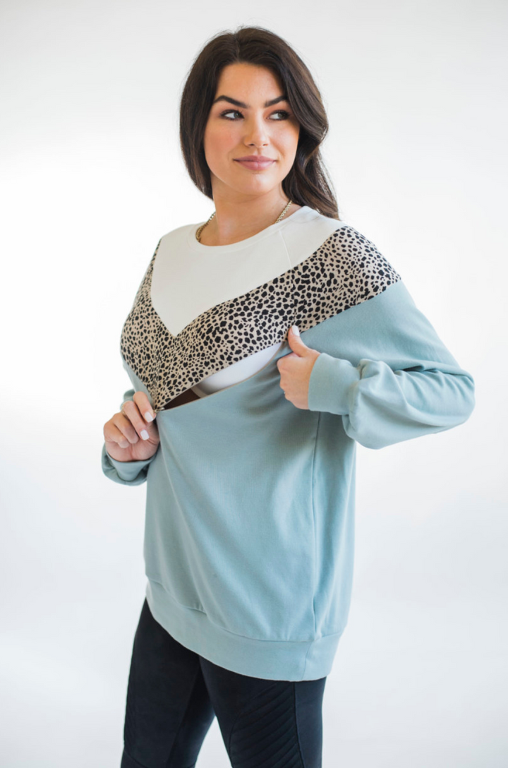 nursing sweater for breastfeeding moms