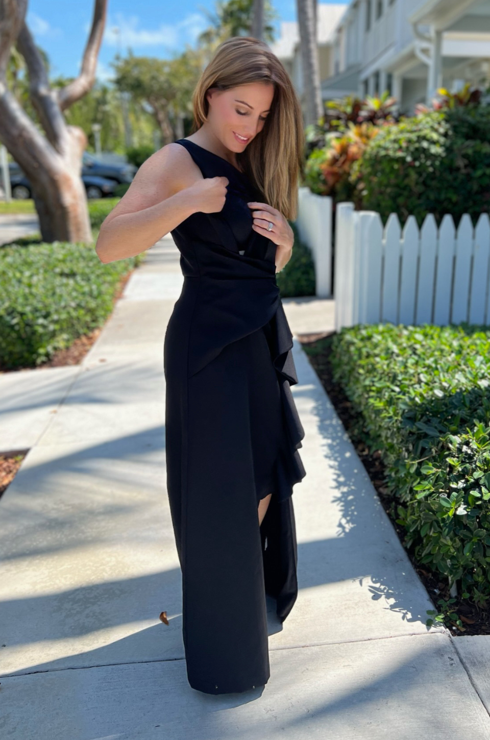 formal maxi dress for breastfeeding