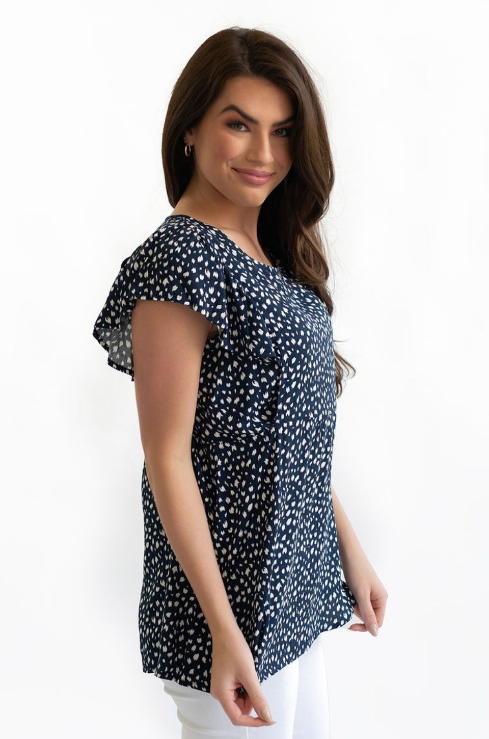 nursing blouse print 