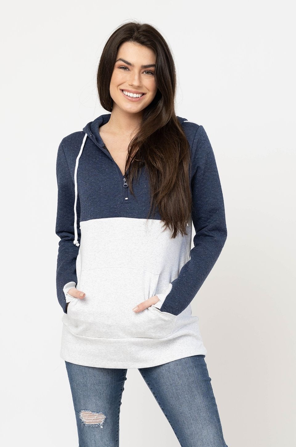 trendy nursing hoodie