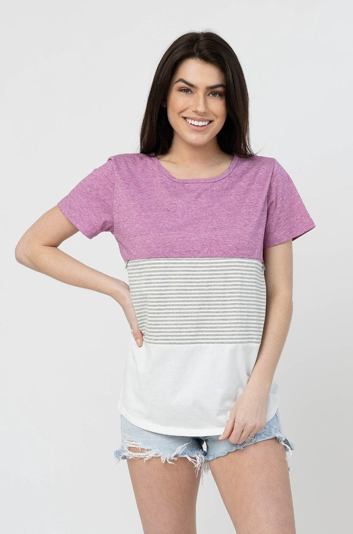 pink nursing t-shirt